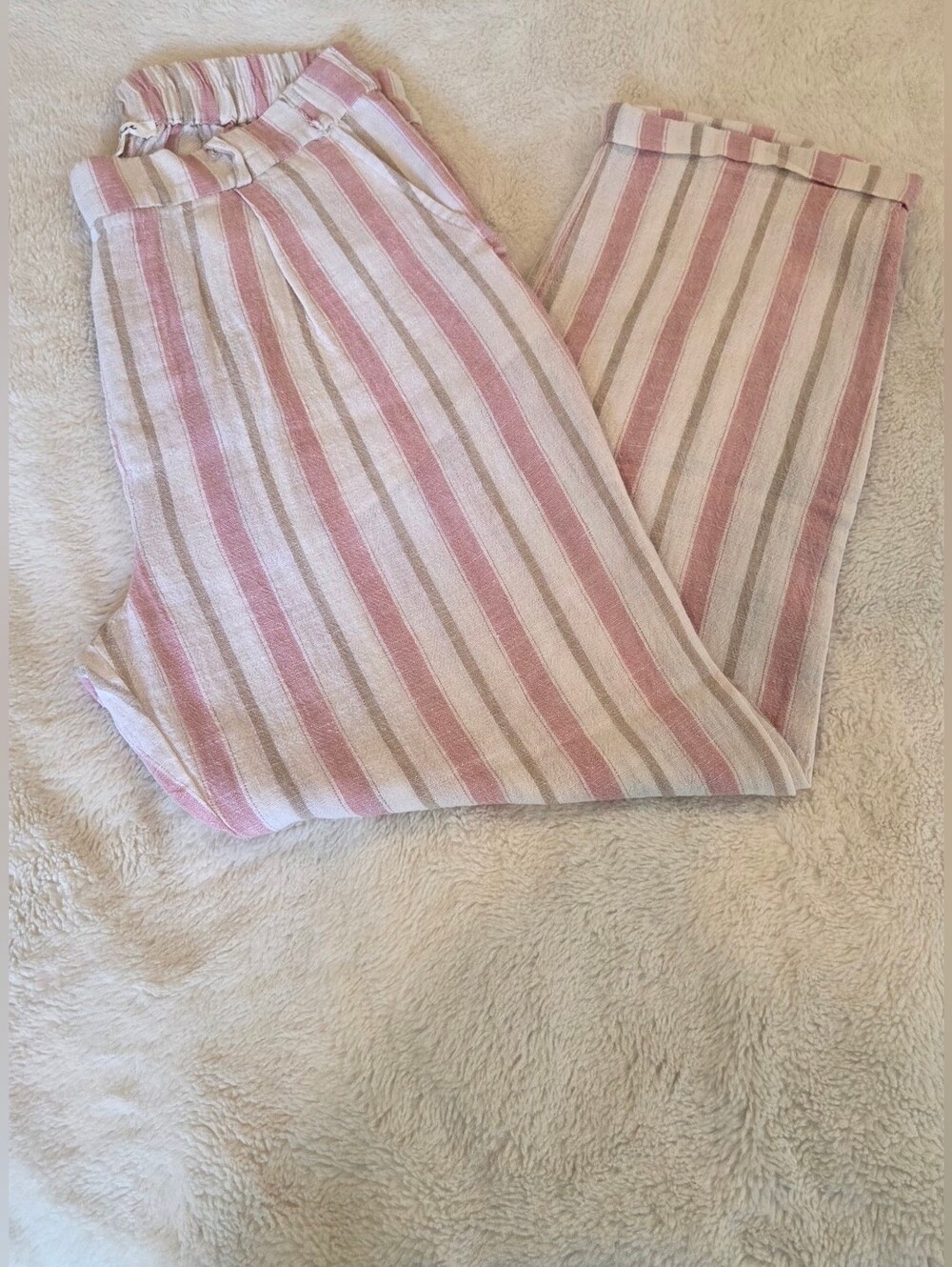Love Tree Striped Wide Leg Pants - Women's L